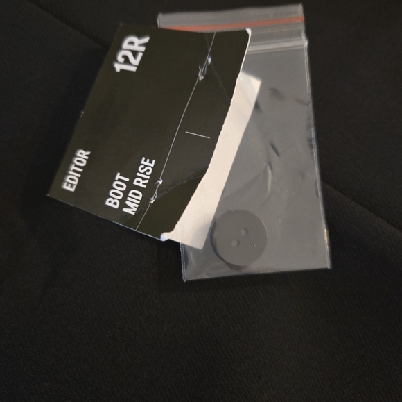 Express Editor mid-rise trousers. 12R. Never worn. Black. - Picture 7 of 7